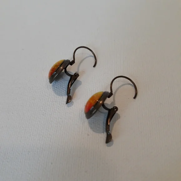 Sunflower Leverback earrings - Picture 4 of 4